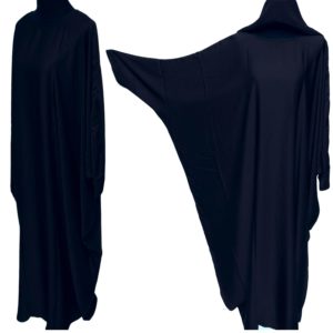 Modern Nida Arabian Black Abaya Farasha Jalabiya