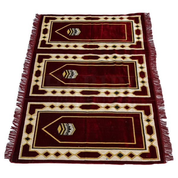 Almaas3ppl 005 Large Islamic Prayer Mat Musallah Janamaaz 3 People 30