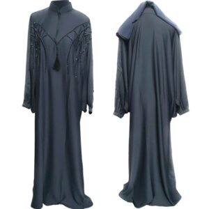 Latest Design Women Grey Abaya Farasha Jalabiya