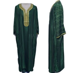 Men Moroccan Green Thobe Jubba Kandora Djellaba