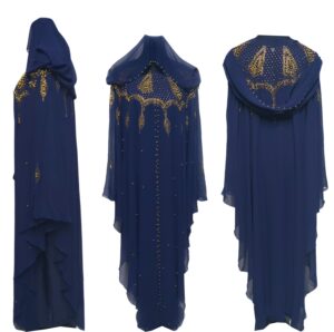 Latest Design Women Blue Abaya Jilbab Farasha