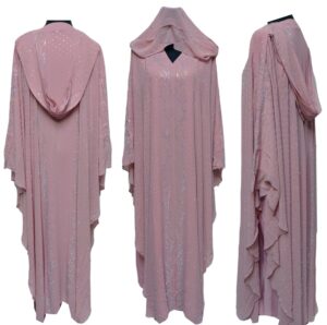 Latest Design Women Pink Abaya Jilbab Farasha