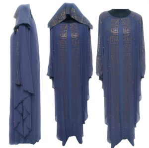 Latest Design Women Grey Abaya Jilbab Farasha