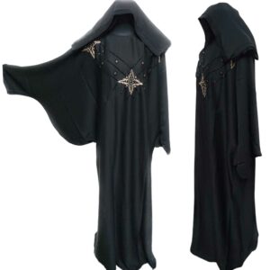 Latest Design Women Black Abaya Farasha Jalabiya