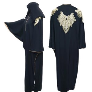 Latest Design Women Black Abaya Farasha Jalabiya