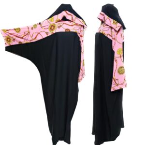 Latest Design Women Black Abaya Farasha Jalabiya