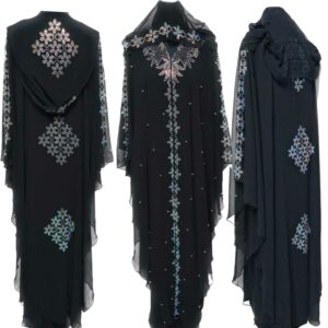 Luxury Black Women Abaya Jalabiya Jilbab