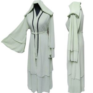 Women's Chiffon Open Front Abaya Jilbab Burka