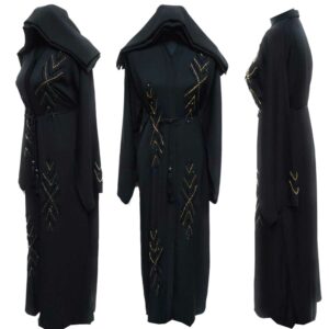 Latest Design Women Black Abaya Farasha Jalabiya