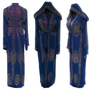 Luxury Women Chiffon Stones Work Abaya