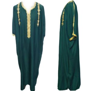 Original Moroccan Men Green Thobe Jubba Kandora Djellaba