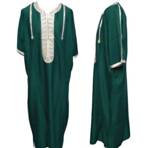 Original Moroccan Men Green Thobe Jubba Kandora Djellaba