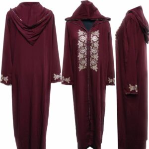 Royal Moroccan Women Abaya Maxi Hand-Stone Caftan Farasha Jalabiya Kaftan