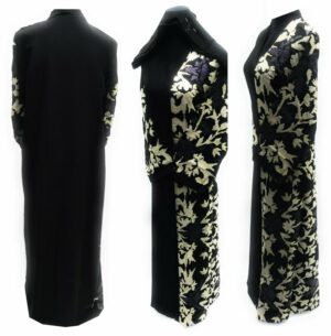 Luxury Black Modest Women Abaya Farasha Jalabiya Arab Dress