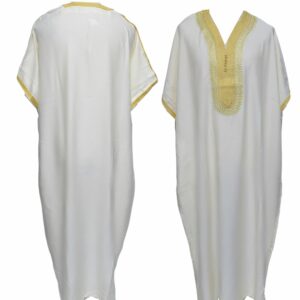 Original Moroccan Men Cream Thobe Jubba Kandora Djellaba