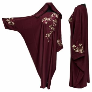 Women's Embroidery Abaya Farasha Long Dress