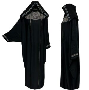 Black Batwing Farasha Abaya Jalabiya Arab Long Dress