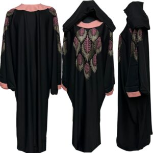 Women's Embroidery Abaya Farasha Long Dress