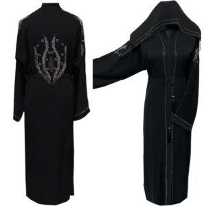 Women's Open front Abaya Farasha Jalabiya Arab Long Dress