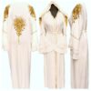 Luxury Modest Women Abaya Farasha Jalabiya Arab Dress With Stone Works