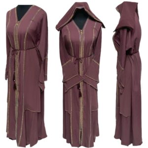 Modest Women Abaya Farasha Jalabiya Arab Dress With Stone Works