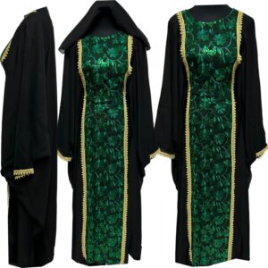 Women Butterfly Abaya Jalabiya Arab Dress With Lace Sequin