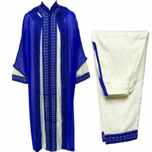 Moroccan Men 3 Pieces Thobe Jabador Djellaba Jubba Long dress