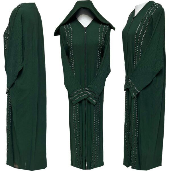 Green Women Abaya Farasha Jalabiya Long dress