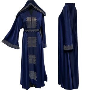 Latest Design Blue Women Abaya Farasha Jalabiya Long dress