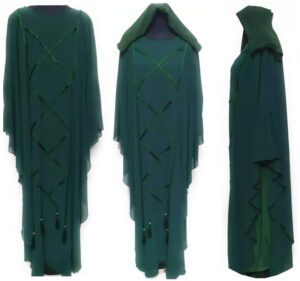 Latest Design Women Green Abaya Farasha Jalabiya Long dress